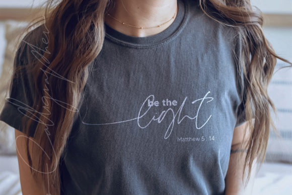 Be the Light Christian Svg Quote Design for Print Templates and Graphics