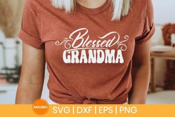 Blessed Grandma SVG Quote for Print Templates and Graphics