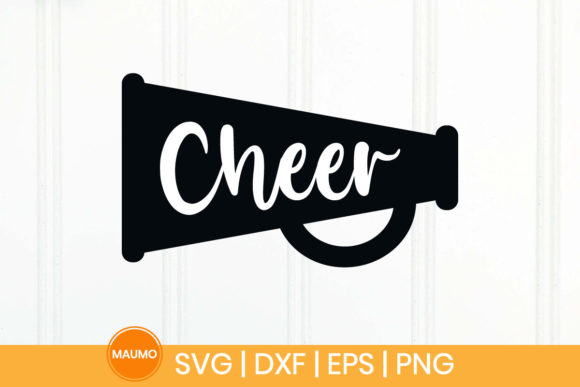 Cheer Megaphone Svg Quote - Graphics for Print Templates