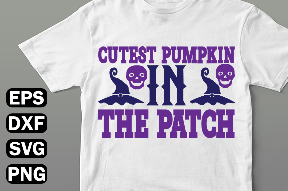 Cutest Pumpkin in the Patch – A Playful Graphic for T-Shirt Designs