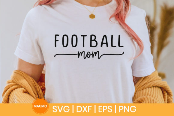 Football Mom SVG Graphic for Print Templates
