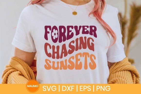 Forever Chasing Summer Svg Quote for Print Templates and Graphics