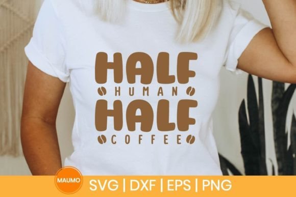 Half Human Half Coffee Embroidery Design Review