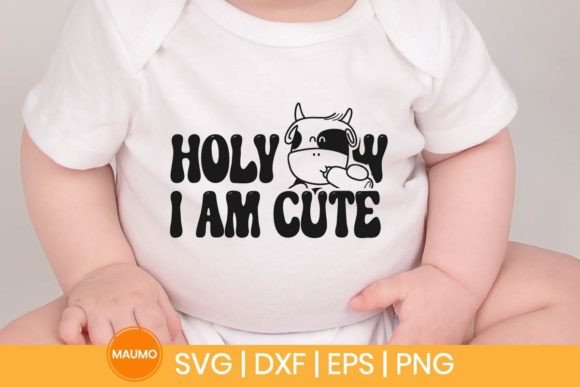 Holy Cow I Am Cute SVG – A Playful Graphic for Print Templates