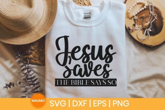 Jesus Saves SVG Design for Print Templates and Graphics
