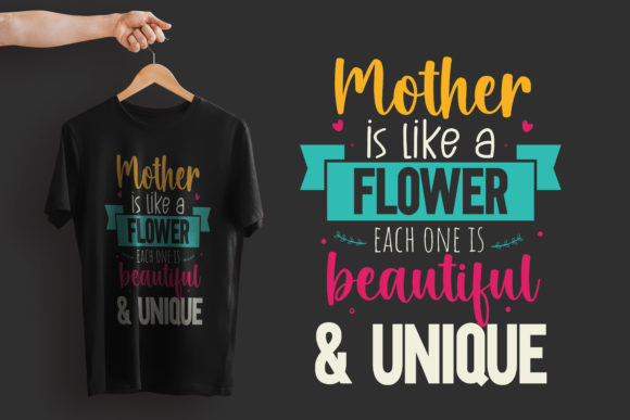 Mom Quote T-shirt Design - Graphics for Print Templates