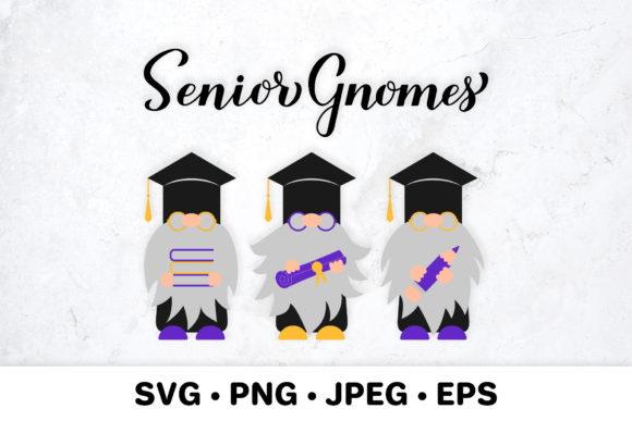 Senior Gnomes SVG. Graduation Quote Review