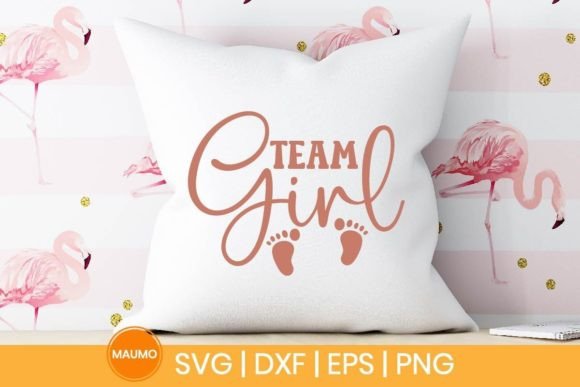 Team Girl, Baby Svg Quote for Local Business Branding