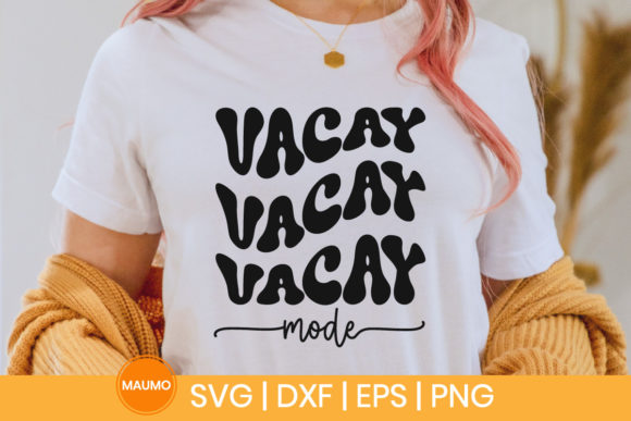 Vacay Mode SVG Graphic for Print Templates