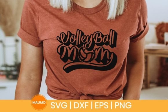 Volleyball Mom Sports SVG Quote - Graphics for Print Templates