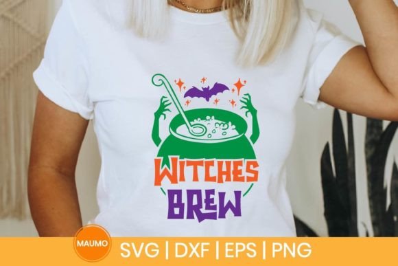 Witches Brew Halloween SVG Quote for Print Templates and Graphics