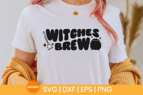 Witches Brew Halloween Svg Quote - Graphic Design Asset for Print Templates